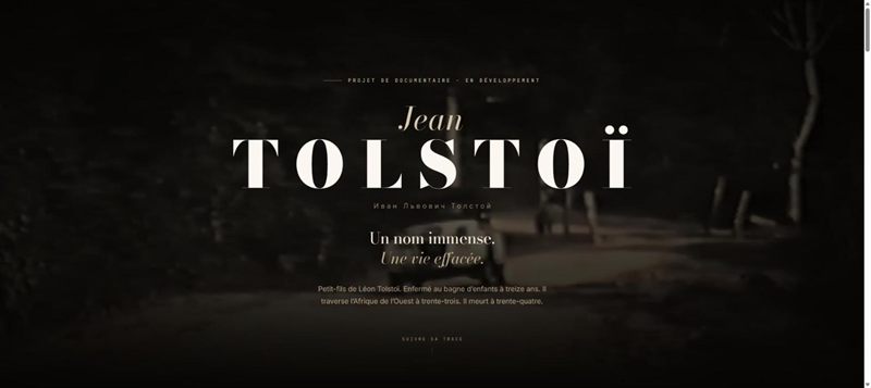 Capture du site Jean Tolstoï